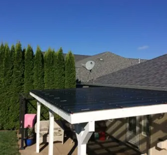 Fence installation in progress