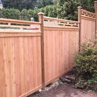 Privacy fence installation